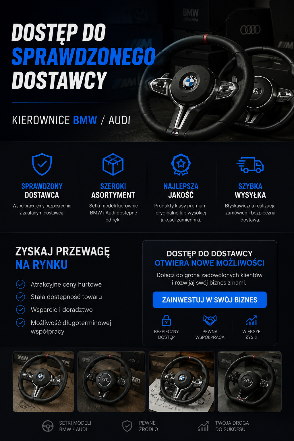 Dostęp do dostawcy kierownic